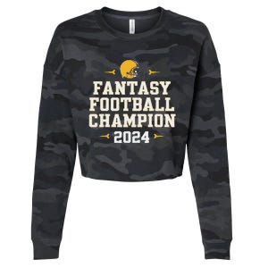 Fantasy Football Champion 2024 Cropped Pullover Crew