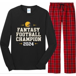 Fantasy Football Champion 2024 Long Sleeve Pajama Set