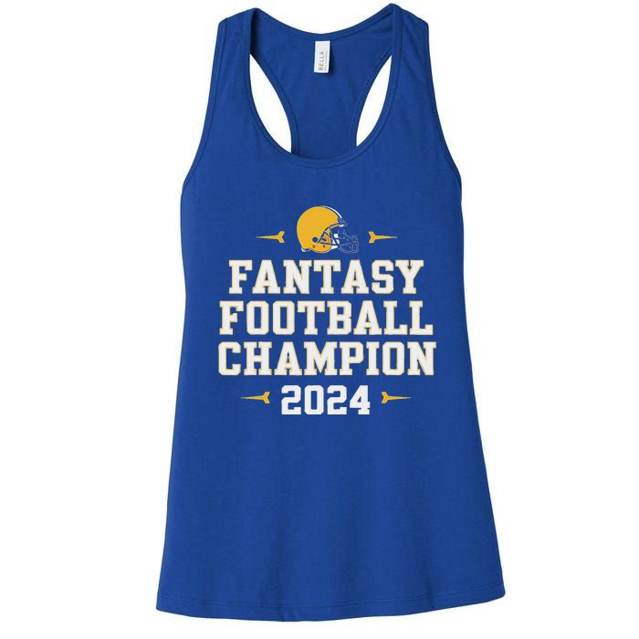 Fantasy Football Champion 2024 Women's Racerback Tank