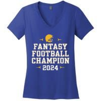 Fantasy Football Champion 2024 Women's V-Neck T-Shirt