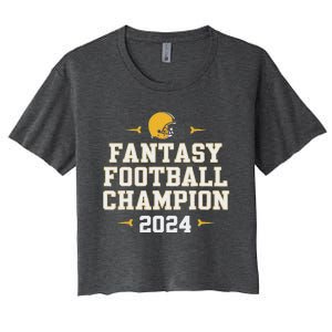 Fantasy Football Champion 2024 Women's Crop Top Tee