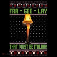 Frageelay Funny Christmas Fragile Italian Xmas T-Shirt