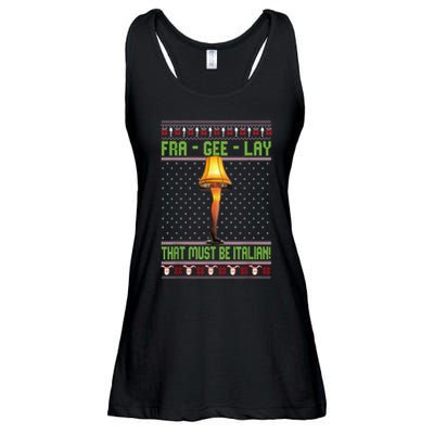 Frageelay Funny Christmas Fragile Italian Xmas Ladies Essential Flowy Tank