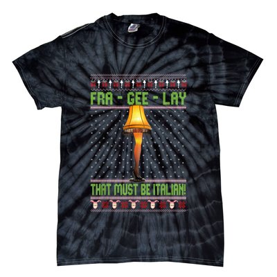 Frageelay Funny Christmas Fragile Italian Xmas Tie-Dye T-Shirt