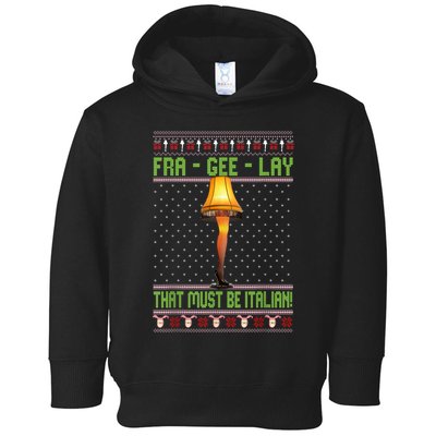 Frageelay Funny Christmas Fragile Italian Xmas Toddler Hoodie