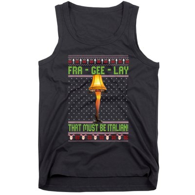 Frageelay Funny Christmas Fragile Italian Xmas Tank Top