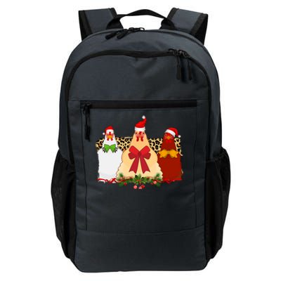 Funny Festive Christmas Chickens Daily Commute Backpack