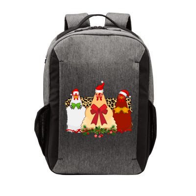 Funny Festive Christmas Chickens Vector Backpack