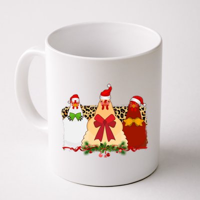 Funny Festive Christmas Chickens Coffee Mug