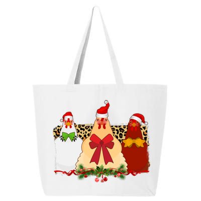 Funny Festive Christmas Chickens 25L Jumbo Tote