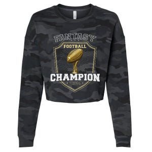 Fantasy Football Champion 2024 Cropped Pullover Crew