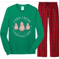 Farm Fresh Christmas Tree Cakes Funny Tree Farm Xmas Pajamas Long Sleeve Pajama Set