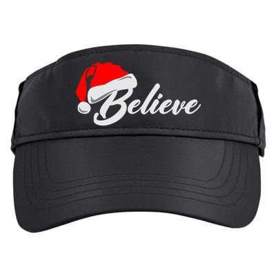 Funny Family Christmas Believe Santa Claus Cute Xmas Holiday Adult Drive Performance Visor