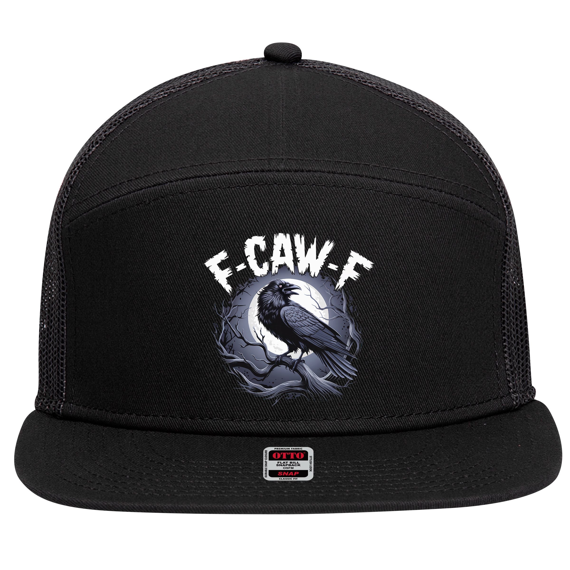 F-Caw-F 7 Panel Mesh Trucker Snapback Hat