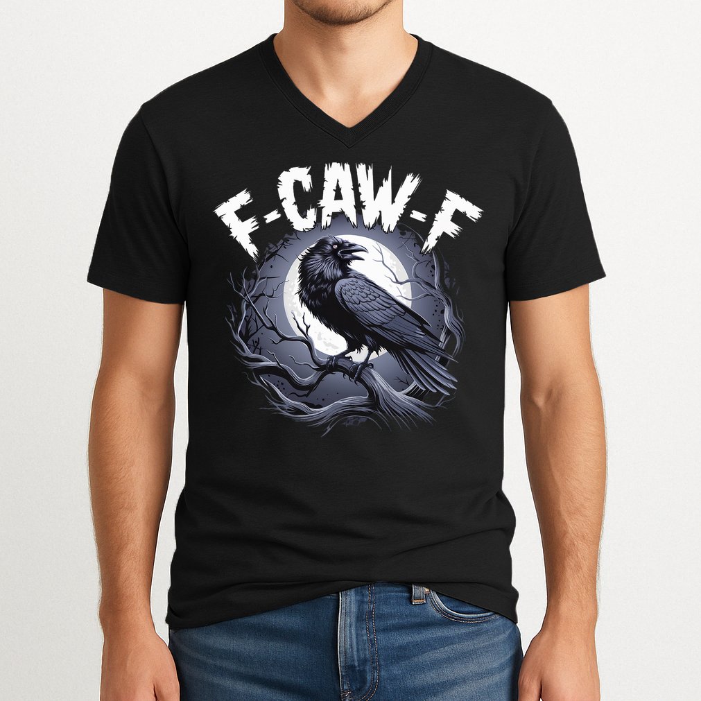 F-Caw-F V-Neck T-Shirt