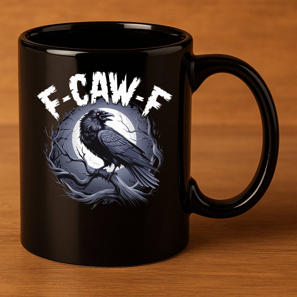 F-Caw-F 11oz C Handle Ceramic Mug
