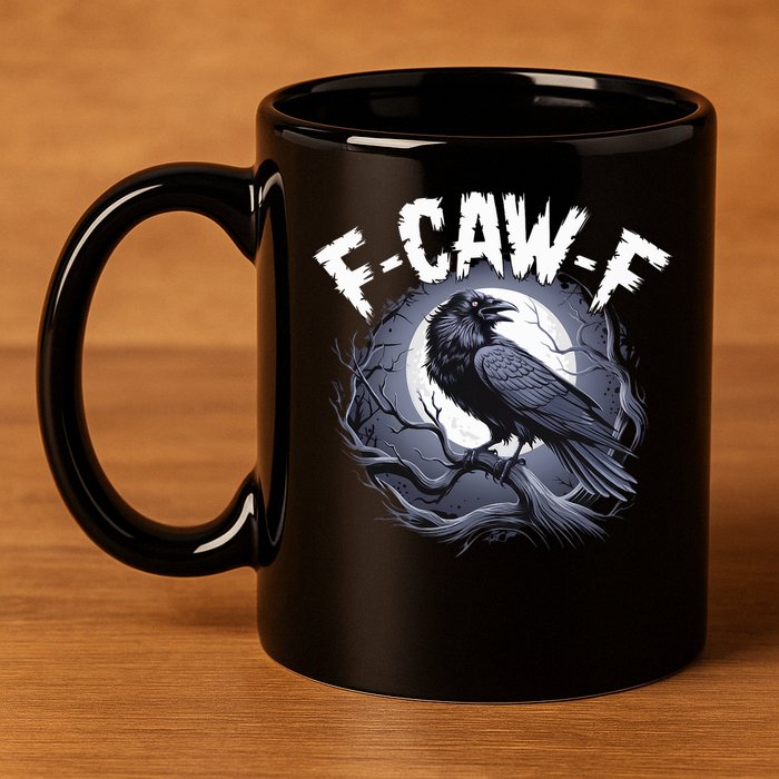 F-Caw-F 11oz C Handle Ceramic Mug
