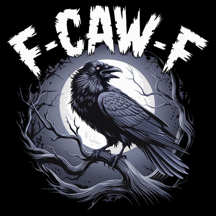 F-Caw-F Cropped Pullover Crew