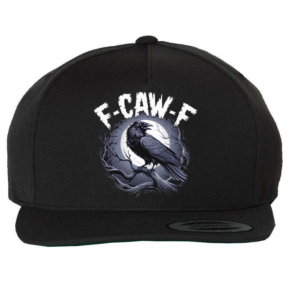 F-Caw-F Wool Snapback Cap