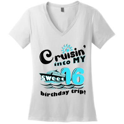 Friendship Family Cruise Trip Daughter Women's V-Neck T-Shirt