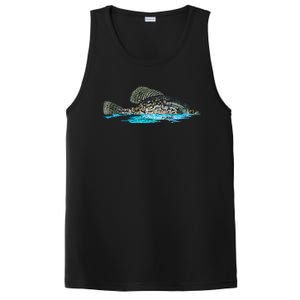 Fishing For Crappie Fish Graphic Art Freshwater Fisherman PosiCharge Competitor Tank