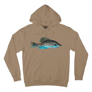 Fishing For Crappie Fish Graphic Art Freshwater Fisherman Hoodie