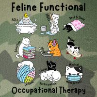 Feline Fun Cat Functional Occupational Therapy OT Therapist  Legacy Tie Dye Trucker Hat