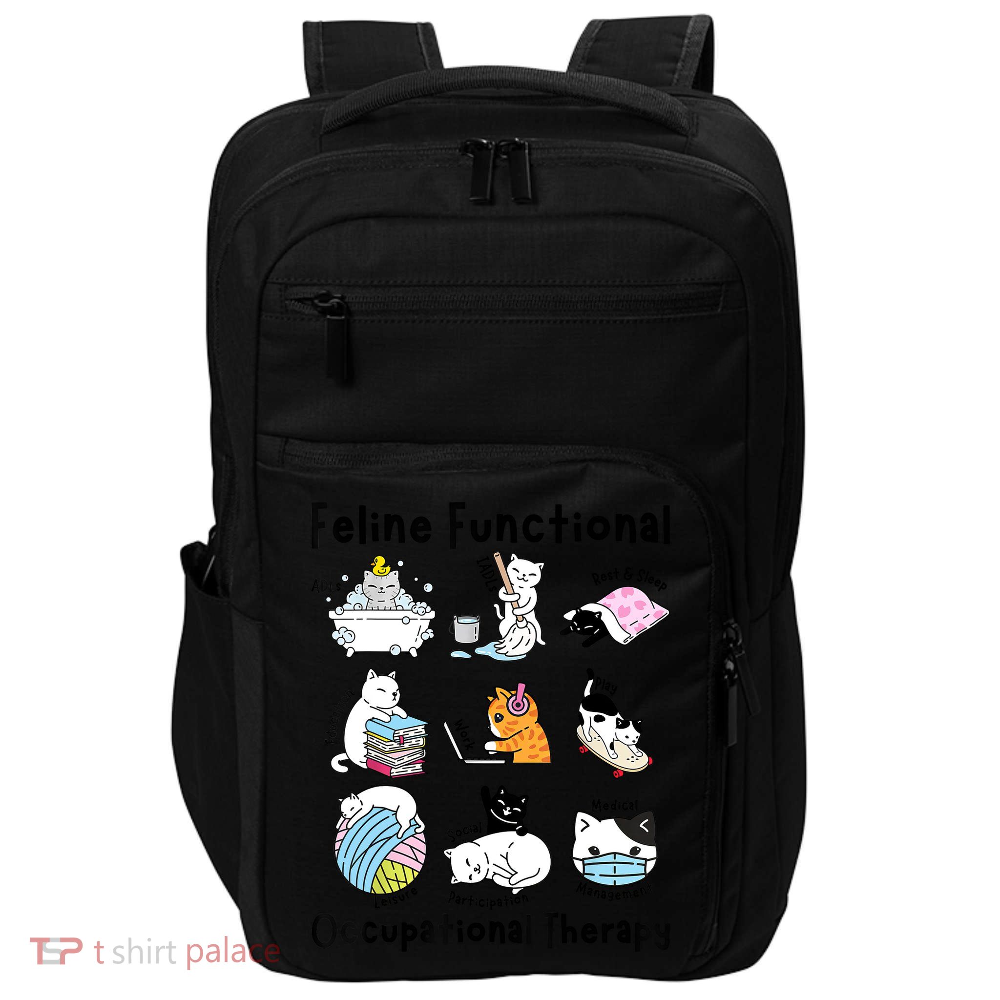 Feline Fun Cat Functional Occupational Therapy OT Therapist  Impact Tech Backpack