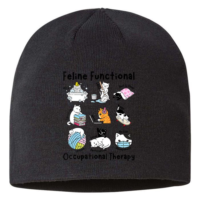 Feline Fun Cat Functional Occupational Therapy OT Therapist  Sustainable Beanie