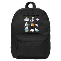 Feline Fun Cat Functional Occupational Therapy OT Therapist  16 in Basic Backpack