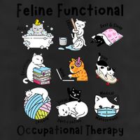 Feline Fun Cat Functional Occupational Therapy OT Therapist  25L Jumbo Tote