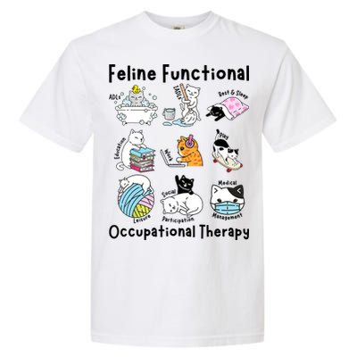 Feline Fun Cat Functional Occupational Therapy OT Therapist  Comfort Colors T-Shirt