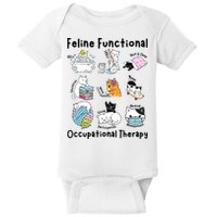 Feline Fun Cat Functional Occupational Therapy OT Therapist  Baby Bodysuit