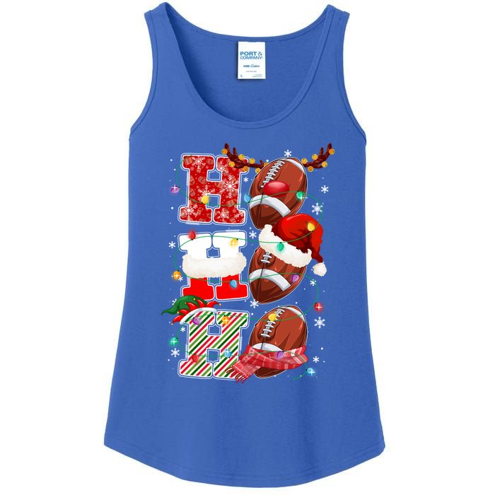 Funny Football Christmas Ugly Sweater Football Xmas Outfit Cute Gift Ladies Essential Tank