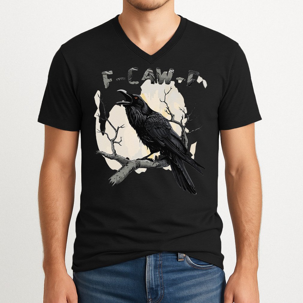 F-Caw-F V-Neck T-Shirt