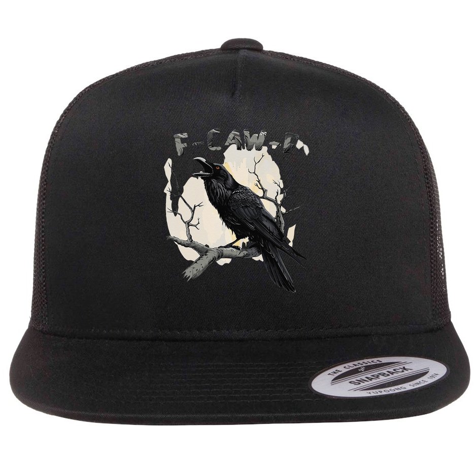 F-Caw-F Flat Bill Trucker Hat