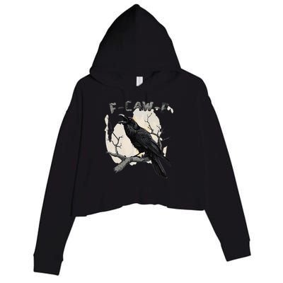 F-Caw-F Crop Fleece Hoodie
