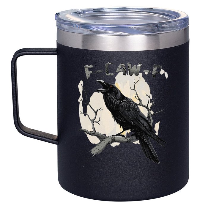 F-Caw-F 12oz Stainless Steel Coffee Mug