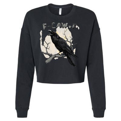 F-Caw-F Cropped Pullover Crew