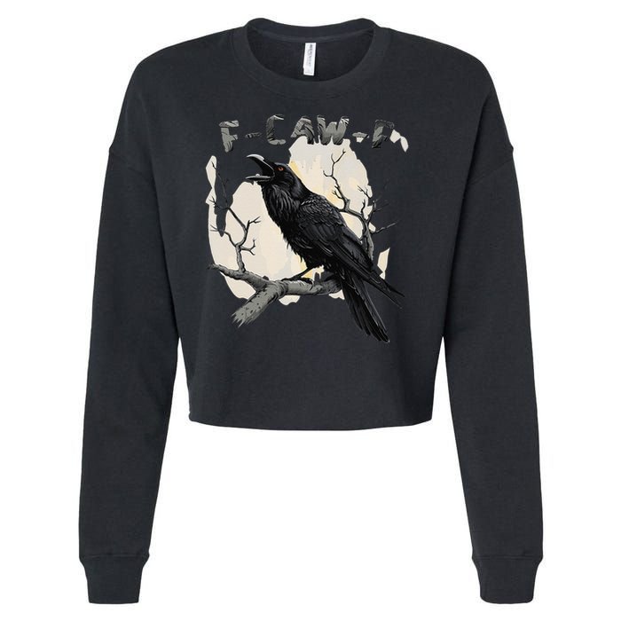 F-Caw-F Cropped Pullover Crew