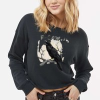 F-Caw-F Cropped Pullover Crew