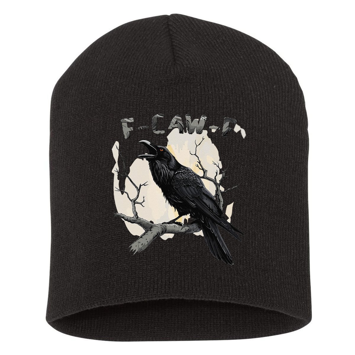 F-Caw-F Short Acrylic Beanie