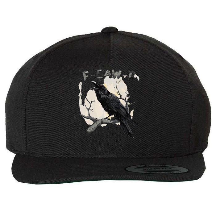 F-Caw-F Wool Snapback Cap