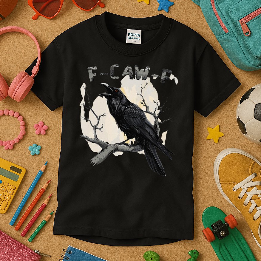 F-Caw-F Kids T-Shirt