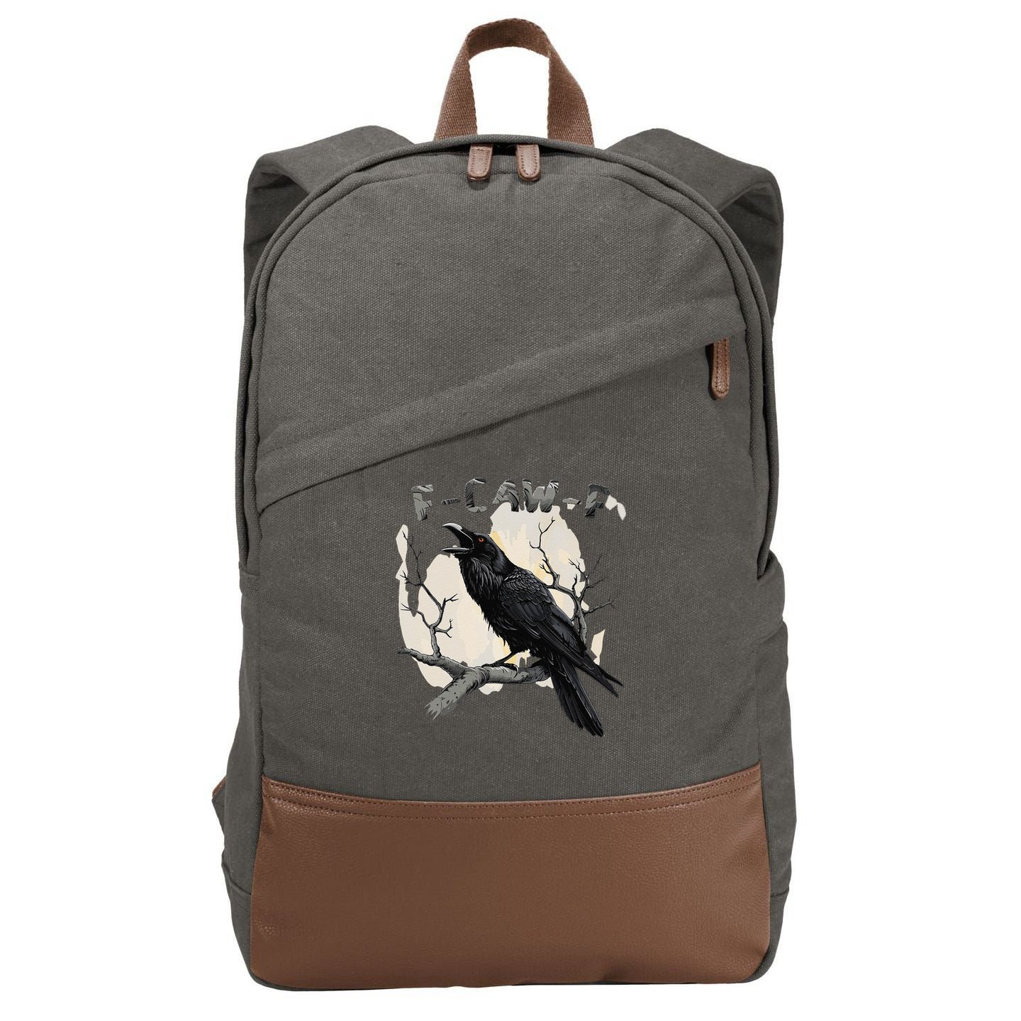 F-Caw-F Cotton Canvas Backpack