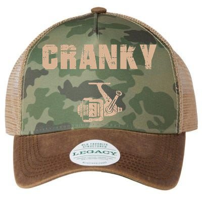 Funny Fishing Cranky Fishing Reel Legacy Tie Dye Trucker Hat