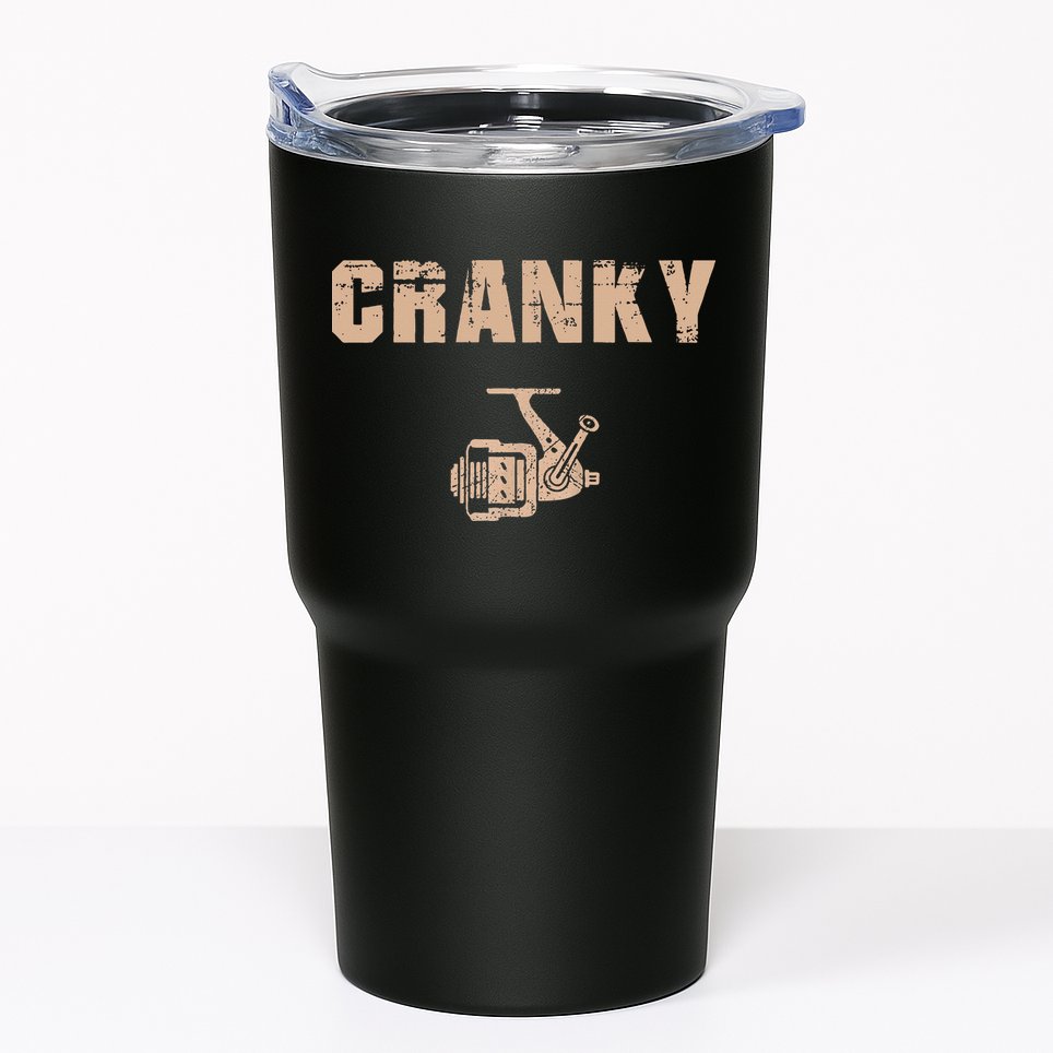 Funny Fishing Cranky Fishing Reel Tumbler