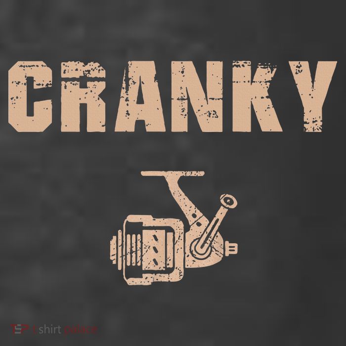Funny Fishing Cranky Fishing Reel Kids T-Shirt