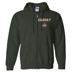 Funny Fishing Cranky Fishing Reel Full Zip Hoodie