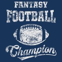 Fantasy Football Champion Funny League Draft Party Champ 7 Panel Mesh Trucker Snapback Hat